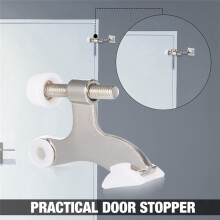 20pack Hinge Pin Door Stops Satin Brushed Adjustable Heavy Duty Hinge with Rubber Bumper Tips