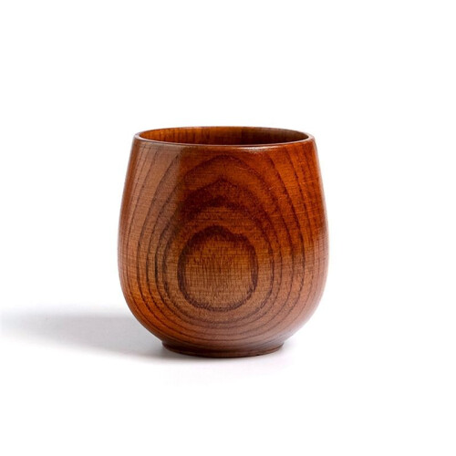 Wooden Cup Solid Wood Cup Solid Wood Water Tea Cup for Kitchen Living Room B