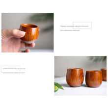 Wooden Cup Solid Wood Cup Solid Wood Water Tea Cup for Kitchen Living Room C