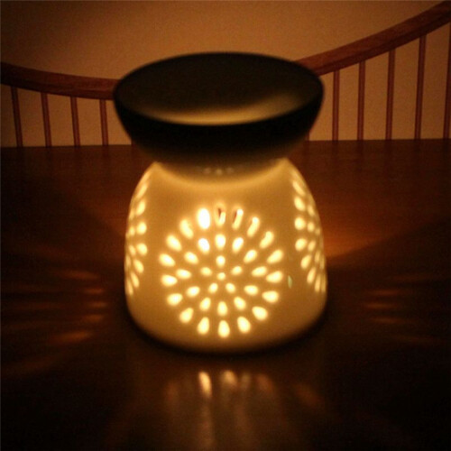 Ceramic Crafts Ceramic Hollow-Out Aromatherapy Stove  Candlestick Handmade Style 5 2