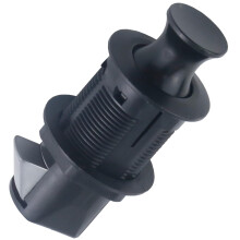 Push Button Cabinet Latch Flush Mount Zinc Alloy Black Push to Open Drawer Lock for RV and Marine