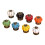 8pcs Pumpkin Ceramic Handles 38mm Drawer Knobs Cupboard Door Handles Single Hole Cabinet Handles 1