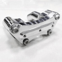 Risers de Guiador Pullback de 3-1/2 Polegadas e Kit de Braçadeira Superior para Dyna Softail Fat Boy
