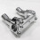 3-1/2 Inch Pullback Handlebar Risers & Top Clamp Kit for  Dyna Softail Fat Boy 5