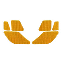 Car Door Warning Reflective Sticker Safety Car Door Opening Warning Reflector Tape for VOXY 90Series 2022+ Yellow