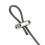20PCS for 2/3mm Adjustable Wire Rope Clip Double Hole Cable Clamp Thread Locker Clamps Screw Fixing Hardware Accessories 3