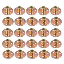 Ăcrou Ă Plaque de Fer M10 Ăcrous Ă Ă Trois Trous Raccord Filetage Fixation de Meubles Verrouillage Accessoire de CanapĂ© Fixation Ăcrous en T
