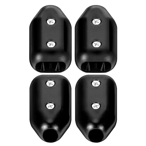 4 Peças de Braçadeiras de Corda de 5/8 Polegadas, Braçadeira Corda  Reutilizável, Braçadeira de Conector de Corda de Plástico Preta Adequada