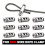 20PCS for 2/3mm Adjustable Wire Rope Clip Double Hole Cable Clamp Thread Locker Clamps Screw Fixing Hardware Accessories 2