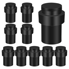 10 Stück Bodenmontage Türstopper Zylinder Bodentürstopper Gummipuffer Schwarz Türrahmen Wandschutz Türboden