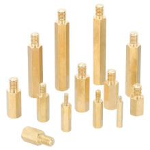 M2+3mm Stützschrauben, 240 Stück, Männlich zu Weiblich, Sechskant-Messing-Stützscheiben-Schraubenmuttern-Kombi-Set, Gold