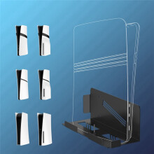 Wall Mount Bracket for PS5 Pro Console Wall Mount Organizer for PS5 Game Console Universal Wall Storage Rack Black