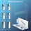 Wall Mount Bracket for PS5 Pro Console Wall Mount Organizer for PS5 Game Console Universal Wall Storage Rack White 5