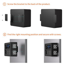 Tragbarer Control Hub mit LED-Leuchten-Adapter, -Powerbox mit LED-Leuchten, 100 W für Wohnmobile, Boote, Display-Powerbox, 12 V A