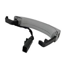 2Pcs 4L0837205B Outside Door Handle for Q7 2007-2015 4L0837207A 4L0 837 205B Exterior Door Handle W/Key