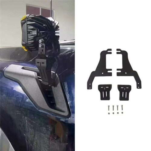 Front Engine Hood Side Spotlight A-Pillar Mounting Brackets for  Raptor 2022-2024 LED Work Light Bracket 2