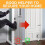 Deurstopper 2-Pack Kickdown Deurstop Verstelbare Hoogte en Rubberen Tip 4 Inch Deurhouder 3