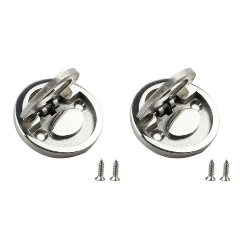 Professional Marine Round Flat Pull Lift Ring Handle Hatch Lock Locker Cabinet Hardware Accessories 1