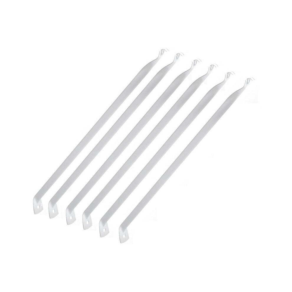 6 Pcs 12Inch Support Brackets For Wire Shelving Wire Shelf Brackets Closet Shelf Brackets With Anchors And Pins 4711212540111