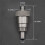 SS-CGA 347 Kit Aço Inoxidável 1/4 Polegada MNPT Porca Apertada Manualmente e Bocal de 3 Polegadas 347 Conector de Garrafa Atmosférico 6