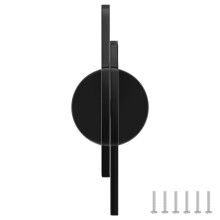 2 Cabinet Pulls,Half Round Black Cabinet Knobs,Matte Black Cabinet Pulls for Closets and Cabinets 2-1/2 Inch (64 mm)