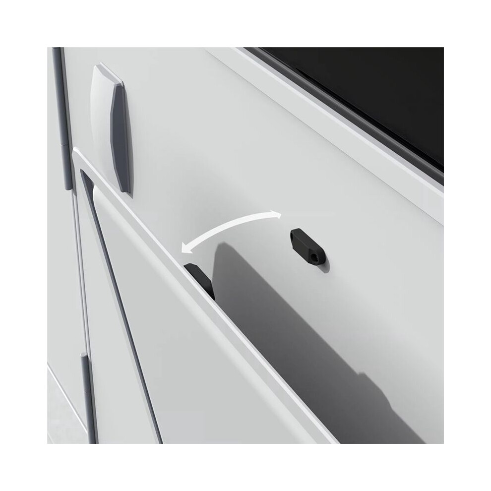 Rv Magnetic Baggage Door Catch, Rv Magnetic Door Holder To Keep Door Open, Rv Storage Door Latch For Rv, Trailer Black 4852537369428