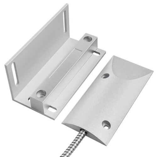 Sensor de Alarma con Interruptor Magnético para Puertas de Garaje con Soporte en L 1