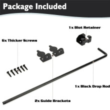 18inch Cane Bolt Heavy Duty Gate Drop Rod, Hardware Ground  Gate Stopper Gate Hardware, Cane Bolts for Wood Fences