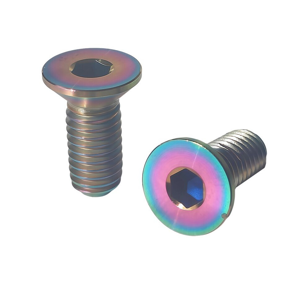 M5 X 12Mm Titanium Bike Bottle Holder Screw Bicycle Water Bottle Cage Bolts Bicycle Water Bottle Cage Screws Multicolor 4712531351266
