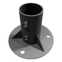 Kedjelänk Staket Stolpe Golvfläns Metall Kedjelänk Staket Delar för Brevlåda 65mm