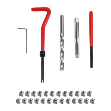 30PCS Thread Repair Kit M6x1 for Restoring Damaged Thread Spanner Wrench Twist Drill Bit Hand Tool Thread Repair Tools