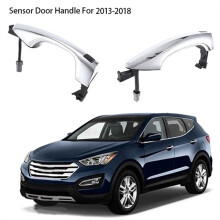 Front Left+Right Exterior Door Handles Car Sensor Door Handle for Santa Fe DM 2013-2018 826512W710 8266612W710