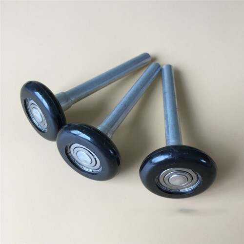 Pacote com 10 Rolos de Porta de Garagem de Nylon Preto de 2 Polegadas, Haste de 4 Polegadas, Use Rolamentos de Precisão de Vedação Dupla 6200-2RS 2