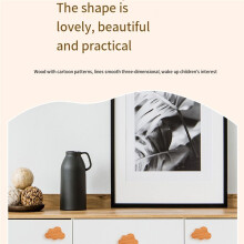 6PCS Cloud Shape Furniture Handles Moon Drawer Wooden Knobs Cloud Children Decoration Cabinet Wood Pulls Knobs Set