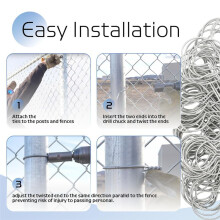 100 Pcs Gauge Galvanized Steel Fence Ties Fit for Fence Posts, T-Post Metal Fence Wire,Fast Chain Link Fence Wire Ties A