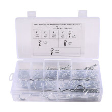 180 Pcs A1288 Split Galvanized R-Type Bolt Cotter Pin Lockpin R Shape Cotter Pin