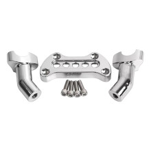 4 Inch Pullback Handlebar Riser 1 Inch Top Clamp for Dyna Fat Bob Sportster 883