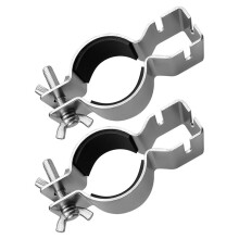 2 Abrazaderas Verticales Ajustables para Soportes de 3,8 cm o 5 cm de Diámetro, Abrazaderas para Tuberías y Cortinas para Colgar Accesorios.