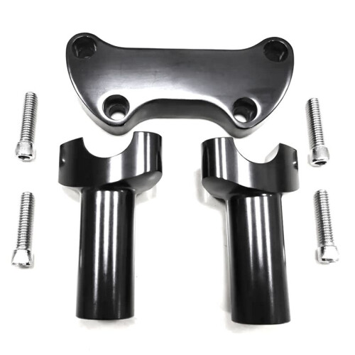 Suportes de Guidão Retos de 4 Polegadas, Braçadeira Superior de 1 Polegada para  Dyna Fat Bob Road King FLHR