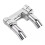 4 Inch Pullback Handlebar Riser 1 Inch Top Clamp for  Dyna Fat Bob Sportster 883 8