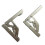 8pcs Self-Locking Folding Hinges Brackets Spring for Replace Old Hinges Cabinets Installation Tools Spare Parts 3