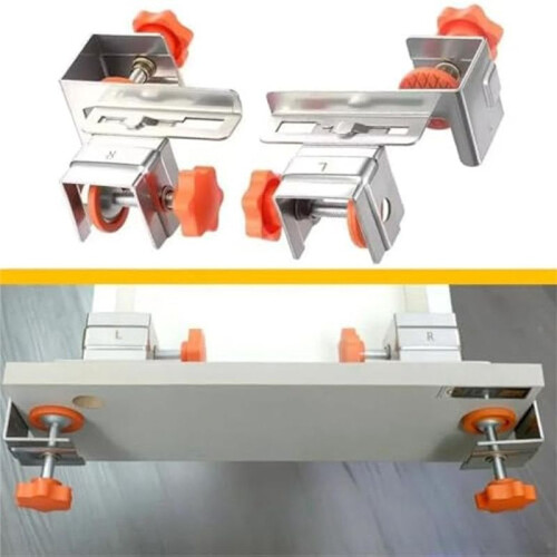 2Pack Drawer Front Installation Clamps-Adjustable Heavy-Duty Drawer Fixing Clips for Face Frame Cabinets,Alignment Tool 2