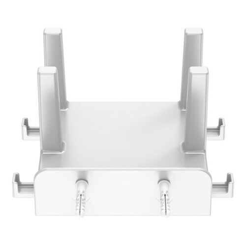 Router Wall Mount Bracket Wifi Storage Box Wall-Mounted Holder Wall Mounted Cable Organizer for Router Top Box White