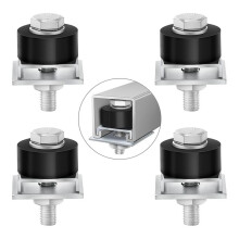 Rodas de Roletes Do Carrinho Limitam o Posicionamento Do Conjunto Do Carrinho para Canal de Suporte de 1-5/8 Polegadas de Largura e 1-5/8 Polegadas ou