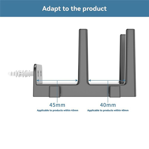 Router Wall Mount Bracket Wifi Storage Box Wall-Mounted Holder Wall Mounted Cable Organizer for Router Top Box White 1