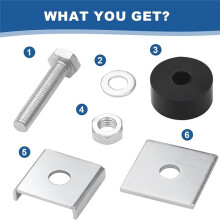 Trolley Roller Wheels Limit Trolley Assembly Positioning for Strut Channel 1-5/8in Wide and 1-5/8in or Strut Channel A
