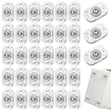 Self Adhesive Caster Wheels, 52Pcs 360 Swivel Appliance Rollers Clear Appliance Sliders Rollers for Kitchen Appliances