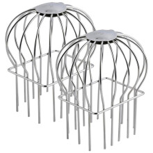 Gutter Guard,2Pcs Round  Gutter Filter Downspout Guard Even Hollow Replacement Gutter Cover for Leaves-A