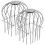 Gutter Guard,2Pcs Round  Gutter Filter Downspout Guard Even Hollow Replacement Gutter Cover for Leaves-A 1