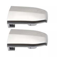 2x Front Door Handle Lock Cylinder Cover Silver for Escalade 2015-2018 13596115